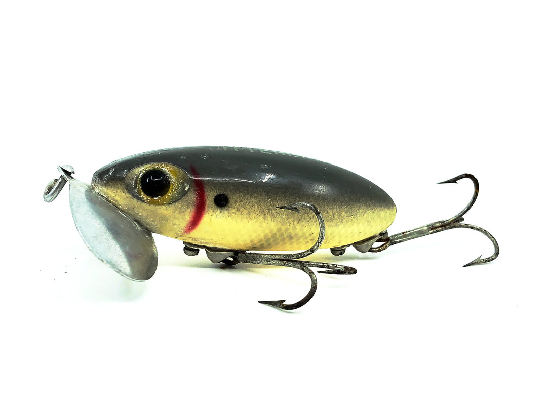 Arbogast Jitterbug 5/8oz, #4 Shad Color, Vintage Bugged-Eyed Model