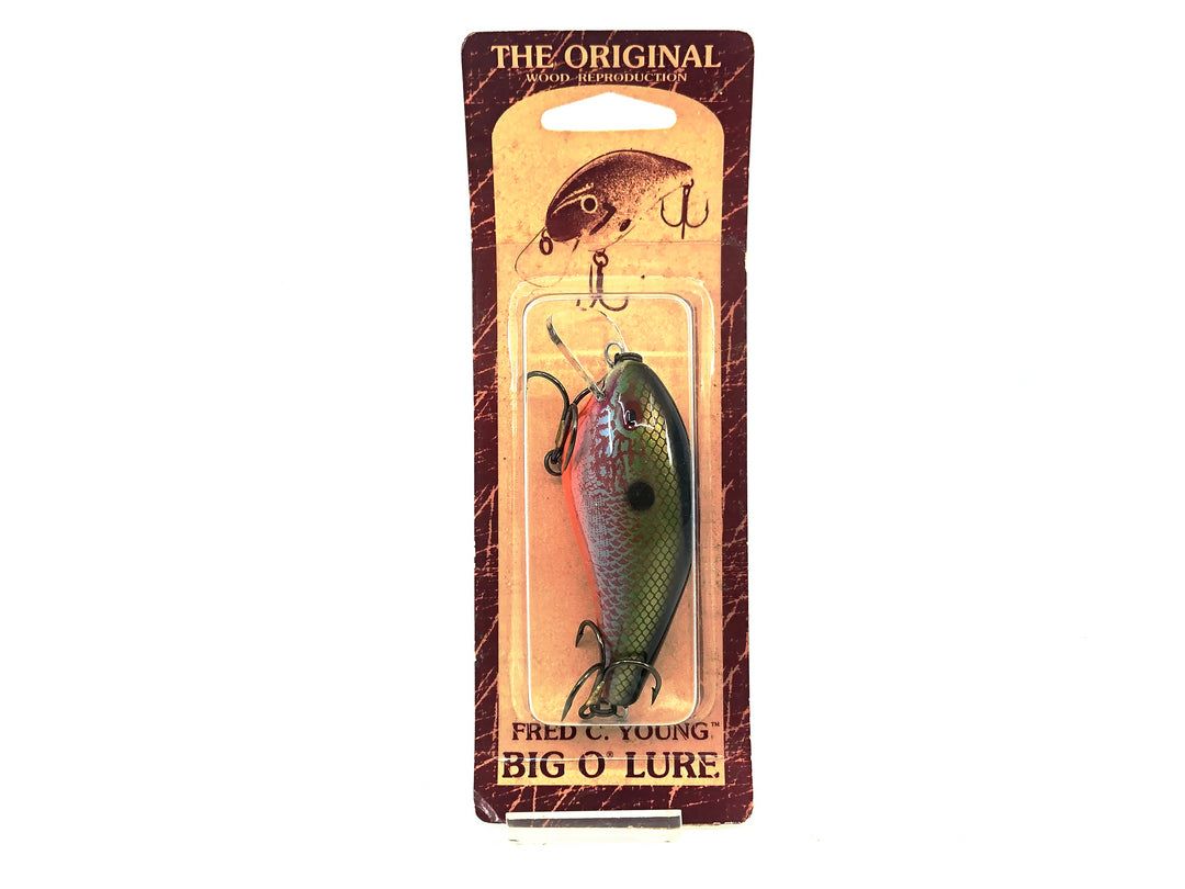 Cotton Cordell Fred Young Original Big O Wooden Lure Perch Color on Card