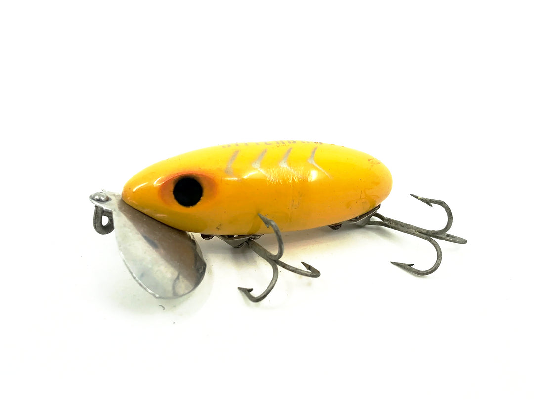 Arbogast Jitterbug 3/8oz, Yellow Shore Minnow Color