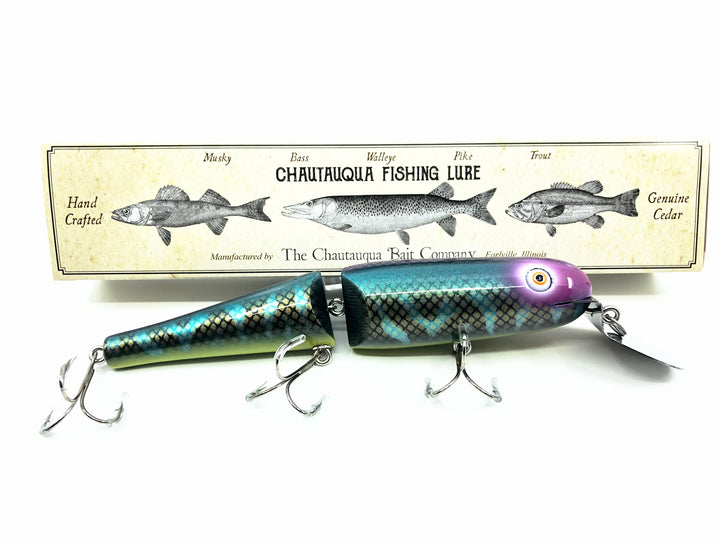 Jointed Chautauqua 8" Minnow, Purple Rave Color