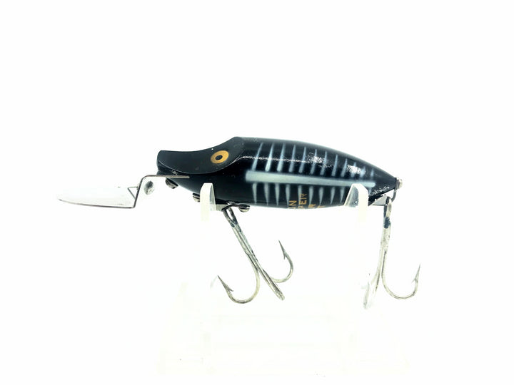 Heddon Go-Deeper River Runt 9110 XBW Black Shore Minnow Color