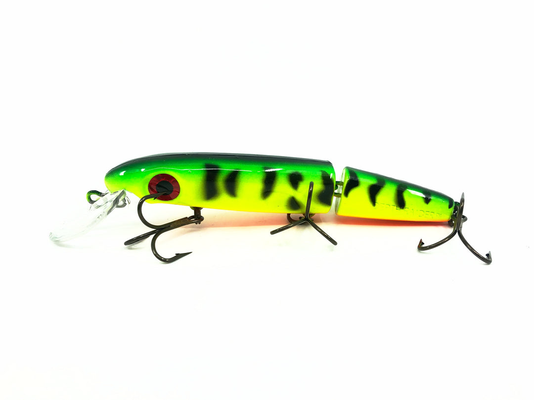 Joe Bucher Tackle Co. Buchertail Jointed Baby Depth Raider 6", Fire Tiger Color