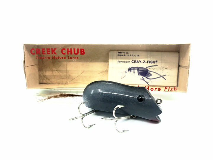 Creek Chub 6580 Mouse, Grey Color w/Box