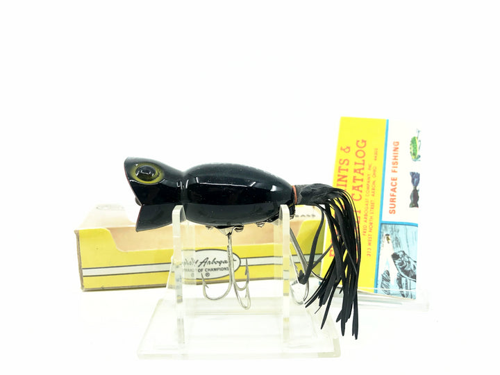 Arbogast Hula Popper 750, B Black Color with Box