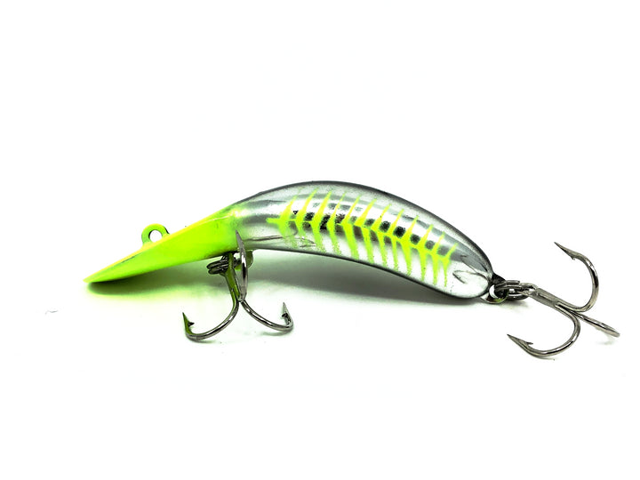 Heddon Clatter Tad, NCHB Nickle Chartreuse Black Color