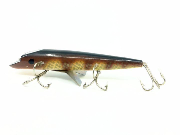 Alzbaits Al Tumas FinFish Bait, Brown Back & Ribs/Yellow & Silver Scale