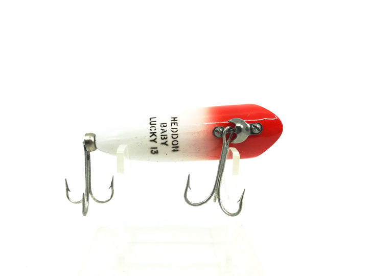 Heddon Baby Lucky 13, RH Red Head White Color