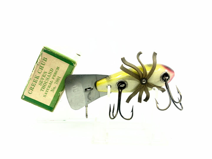 Creek Chub 7000 Seven Thousand, Perch Scale Color 7001 Color w/Box - 1950-54