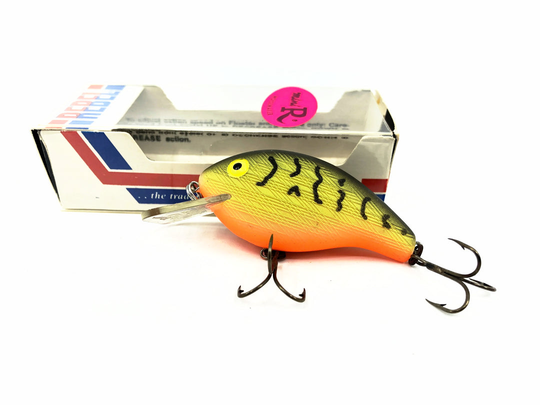 Rebel Mini-R Noisemaker Model, OCS Chartreuse/Black Stripes & Orange Belly Color with Box