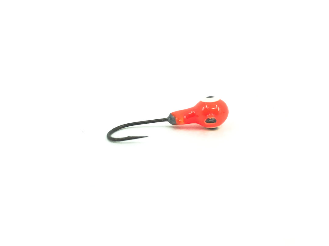 2/25oz Essential Round Ball Jig, Fluorescent Orange Color- 8 Pack