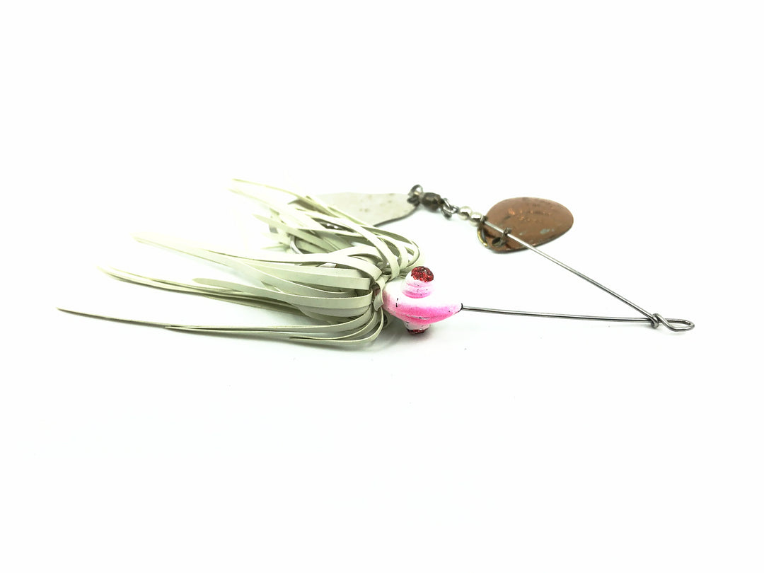 Bumble Bee Bait Co. Pro Model Chopper Bee Spinner, White Jig/Skirt Color