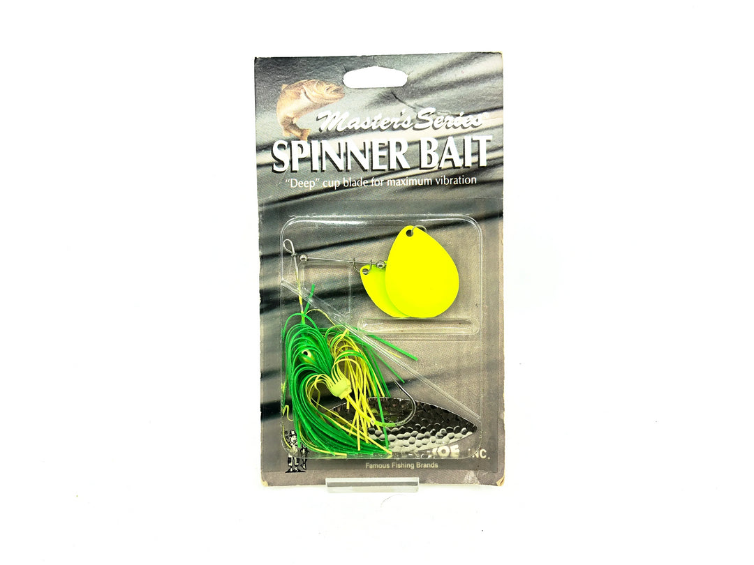 Lindy Little Joe Tandem Spinner Bait, Lime/Chartreuse Color on Card