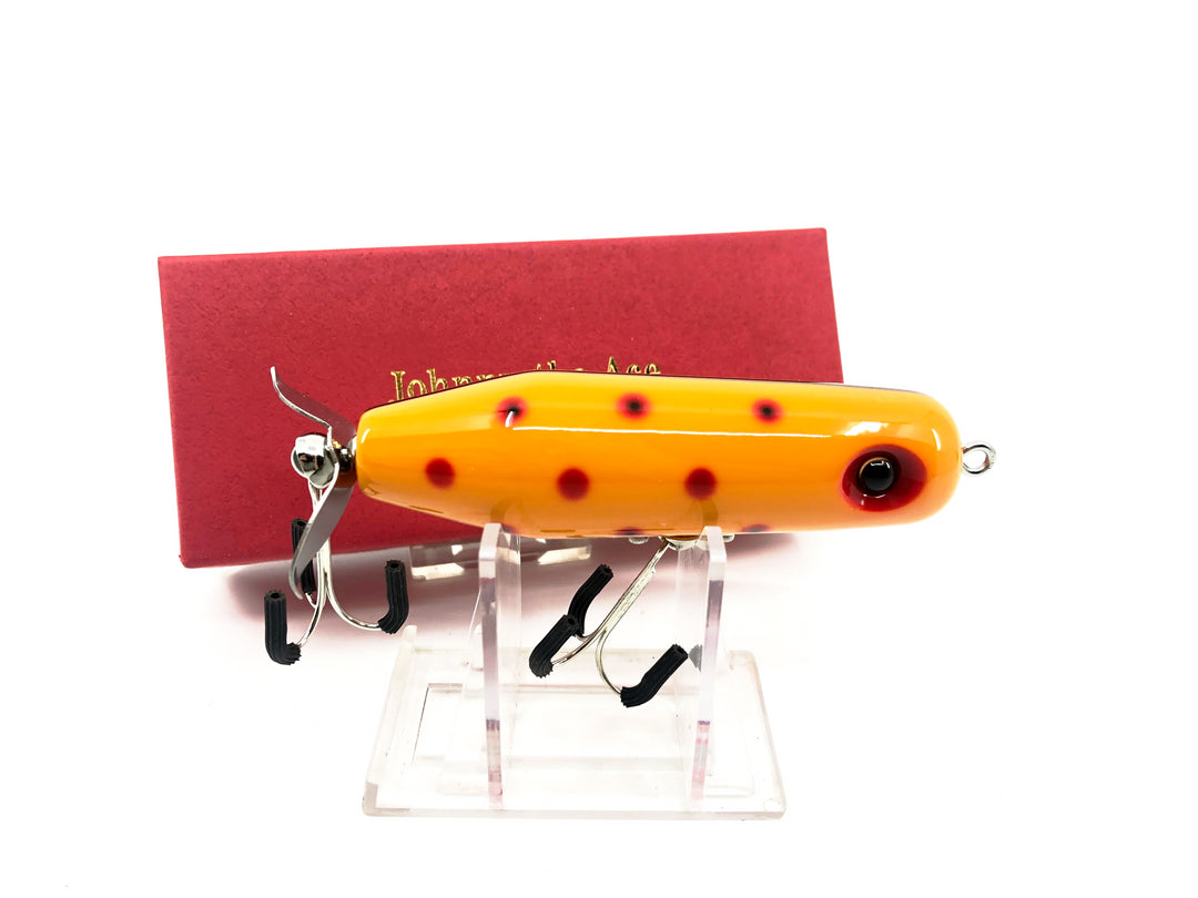 Johnny The Ace Japanese Torpedo Bait, Orange/Red Spots Color with Box