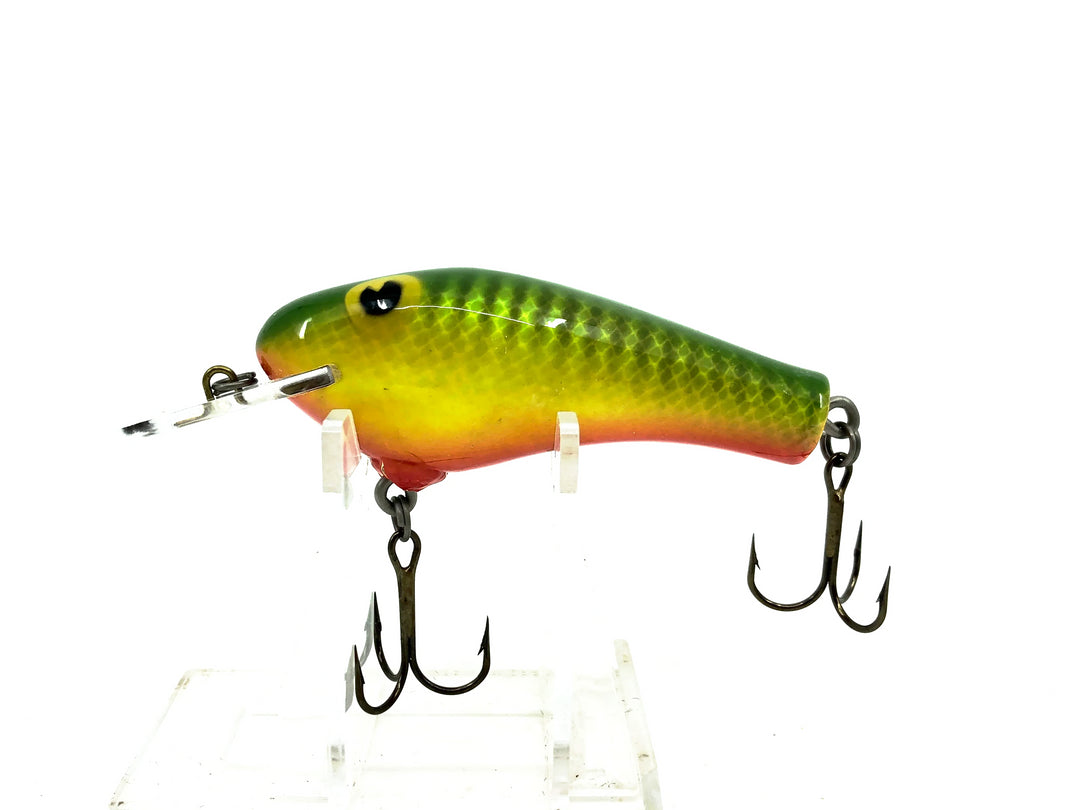 Poe's Super Cedar Shallow Crankbait, #28 Green Chartreuse Crawdad Color