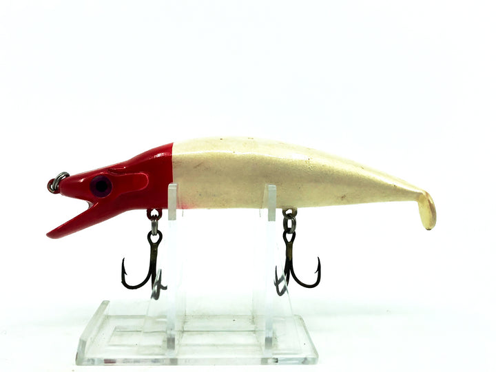 Mann's Pogo Minnow, Red Head/White Body Color