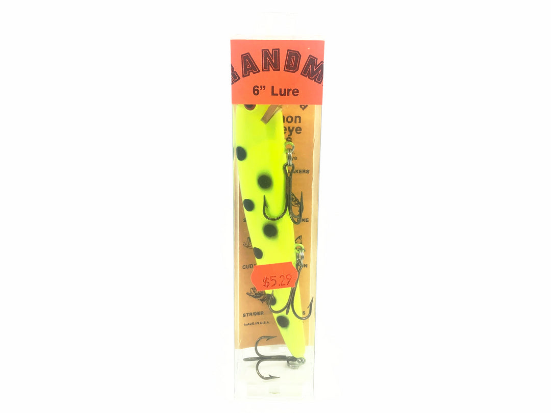 Grandma Classic 6", Fluorescent Yellow/Black Dots Color w/Box - Discontinued Color