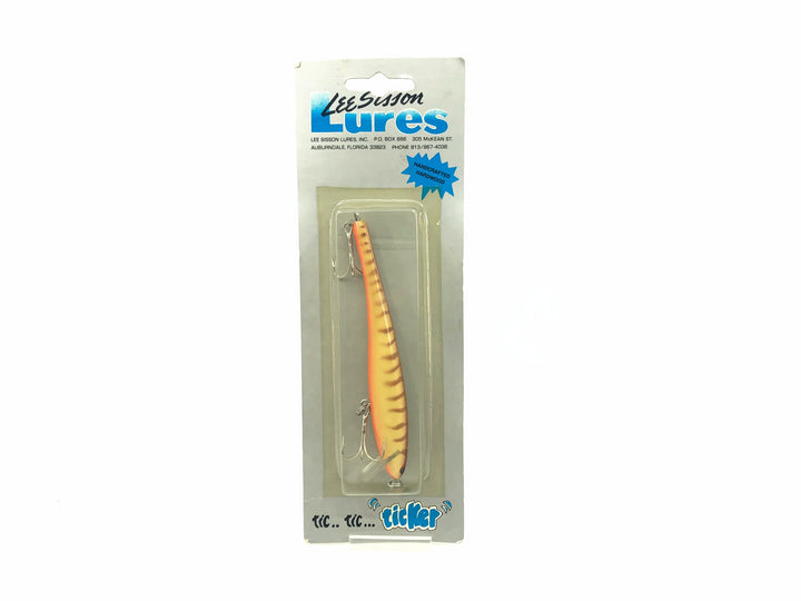 Lee Sisson Ticker Minnow Mate, Crawfish Color on Card