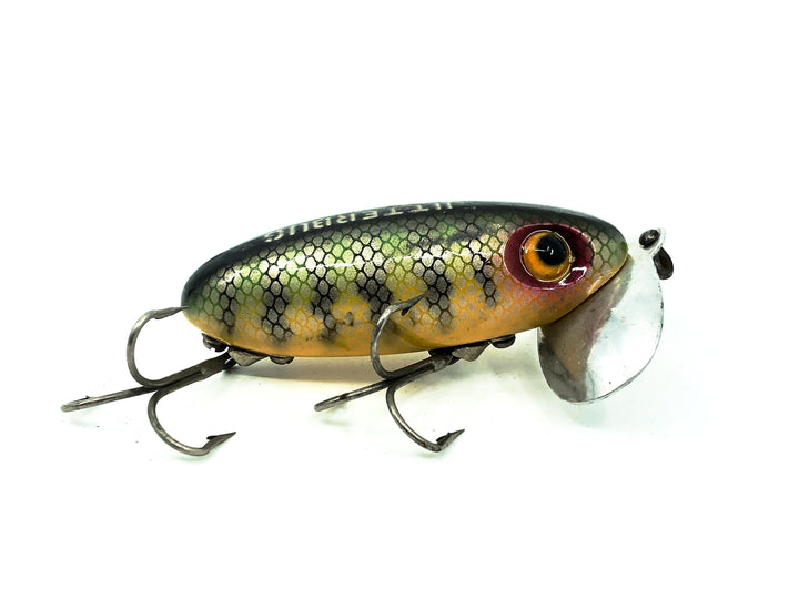 Arbogast Jitterbug 5/8oz, Perch Color, Vintage Bugged-Eyed Model