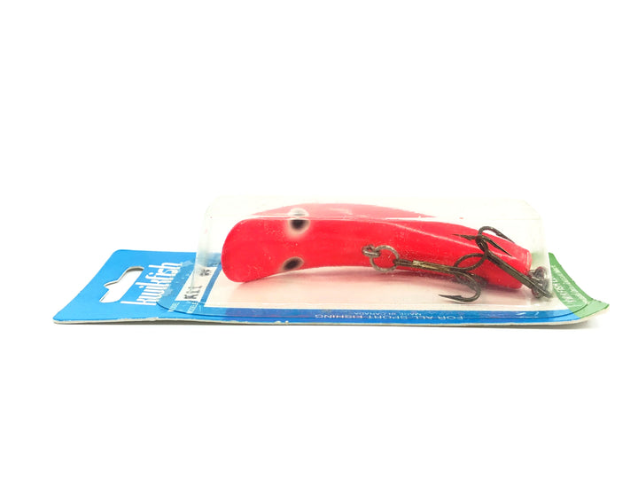 Kwikfish K11 RF Red Fluorescent/Red Black Eyes Color on Card New Old Stock