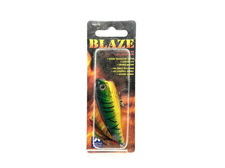 Rattlesnake Tackle Co. Blaze 2 1/2" Popper, Firetiger Color on Card