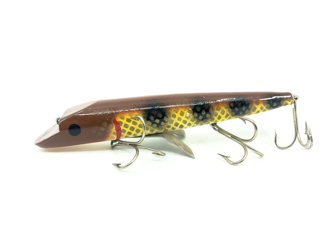 Alzbaits Al Tumas FinFish Bait, Brown Back/ Black Ribs/Yellow & Silver Scale