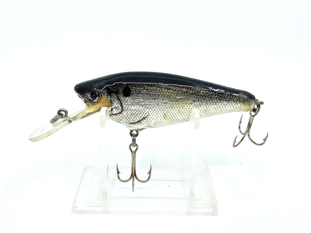 Bagley Small Fry Shad, BS Black on Silver Foil Color