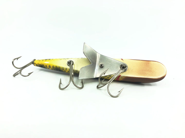 Alzbaits Al Tumas FinFish Bait, Brown Back/ Black Ribs/Yellow & Silver Scale