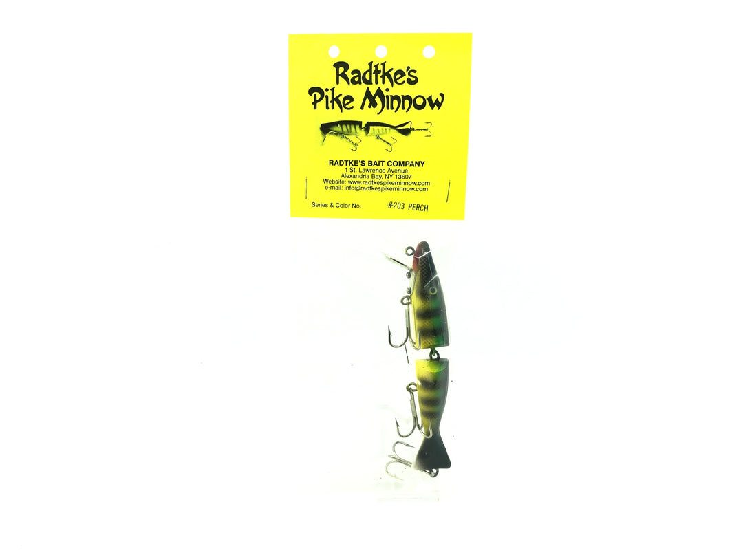 Radtke Pike Minnow, Perch Color on Card