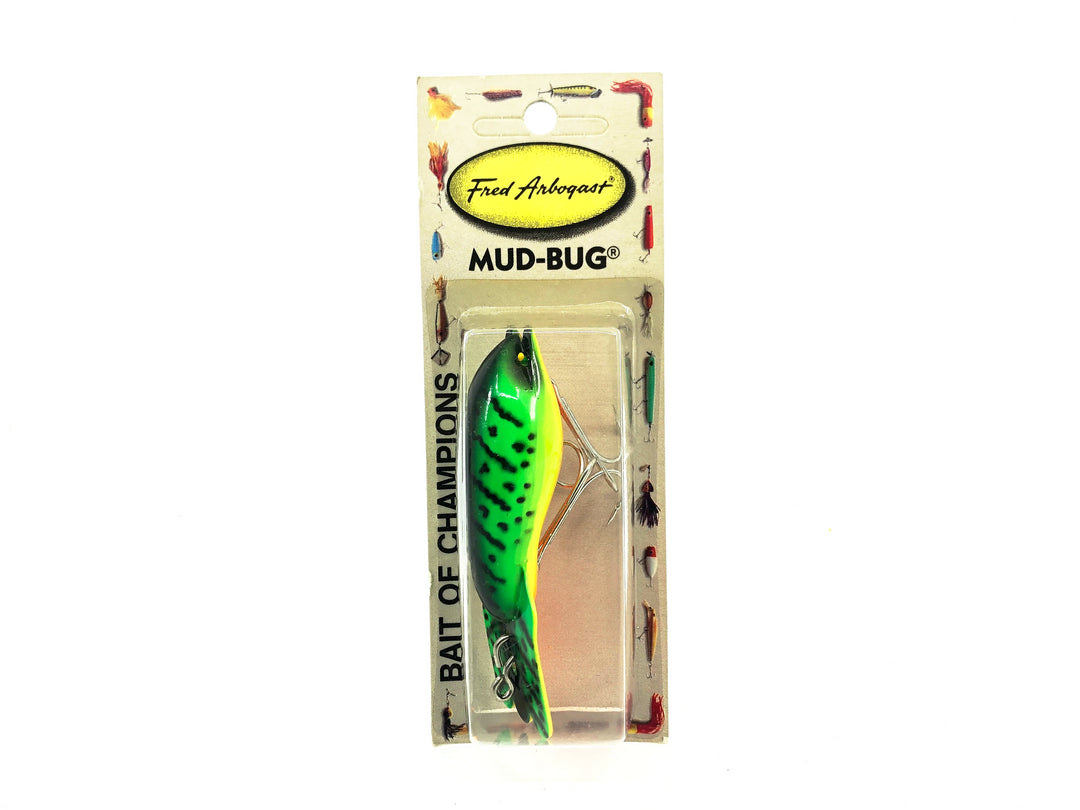 Arbogast Mud Bug, #115 Firetiger Color on Card