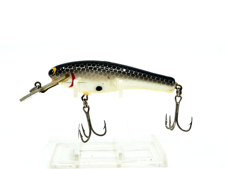 Bagley Diving Bang-O-B DBO3, #04 Black on White Shad Color