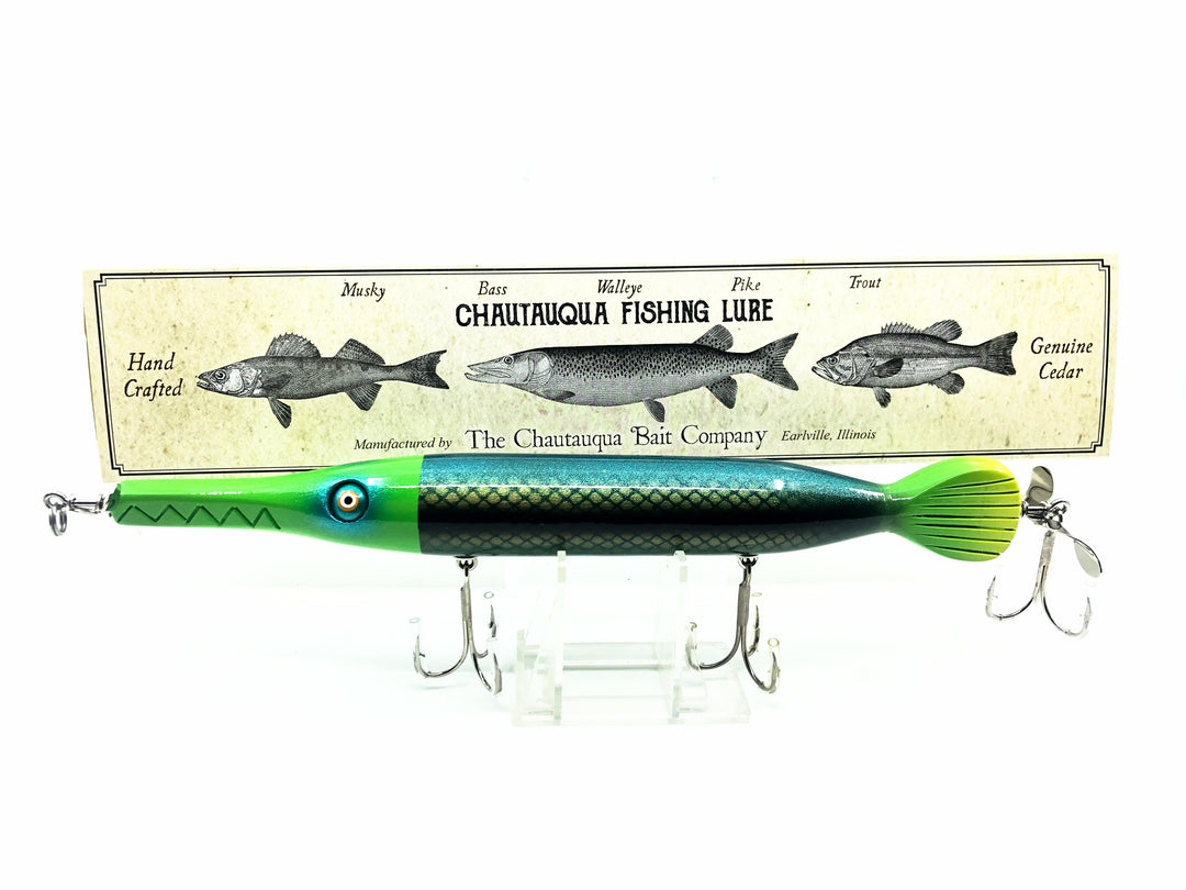 Chautauqua 10" Underwater Gar, Green Racer Color