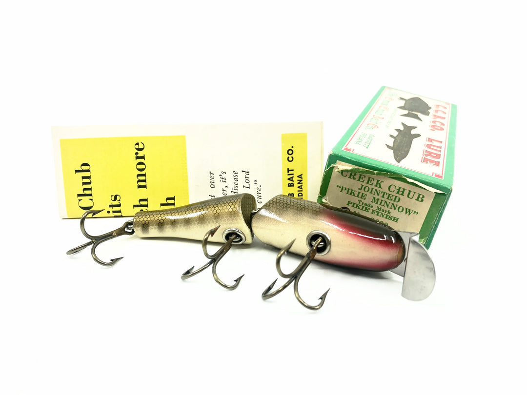 Creek Chub 2600 Jointed Pikie, 2600 Pikie Scale Color w/Box & Catalog