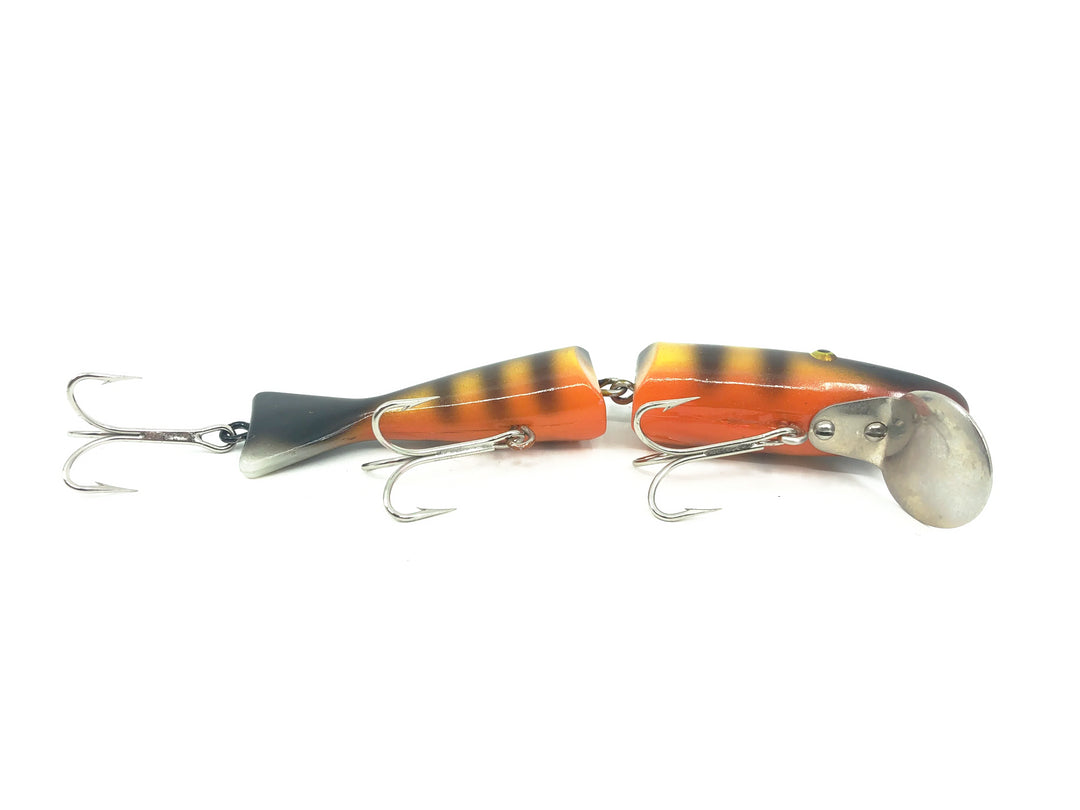 Radtke Pike Minnow, Orange/Chartreuse/Black Back & Bars Color