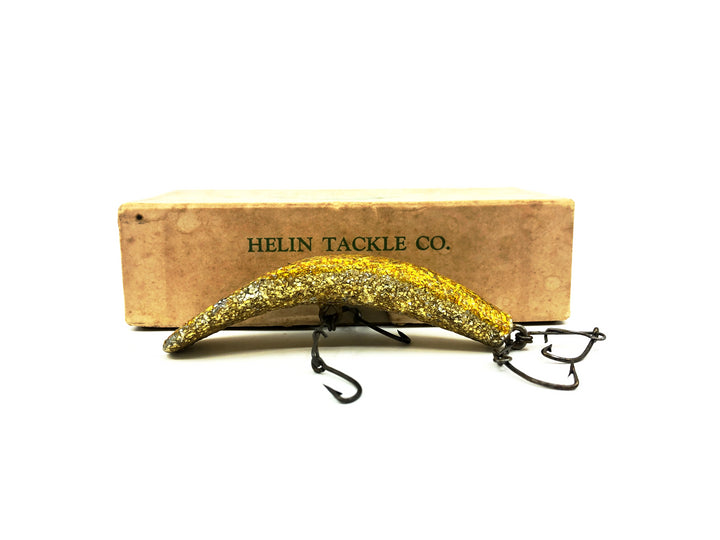 Vintage Helin Flatfish U20, GOF Gold Metallic Foil Color with Box - 1951