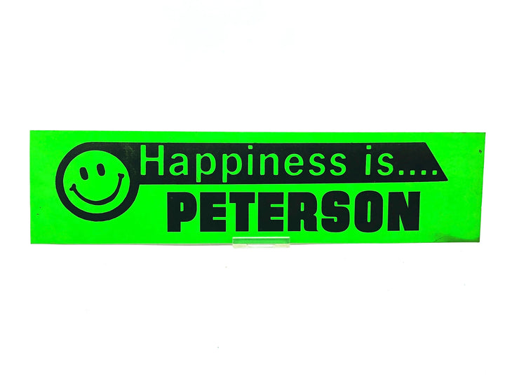 Vintage Happiness is Peterson Sticker