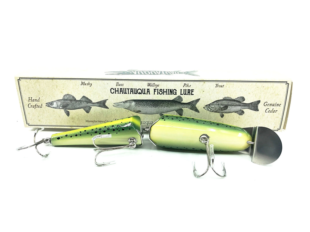 Jointed Chautauqua 8" Shallow Diver, Green Trout Color