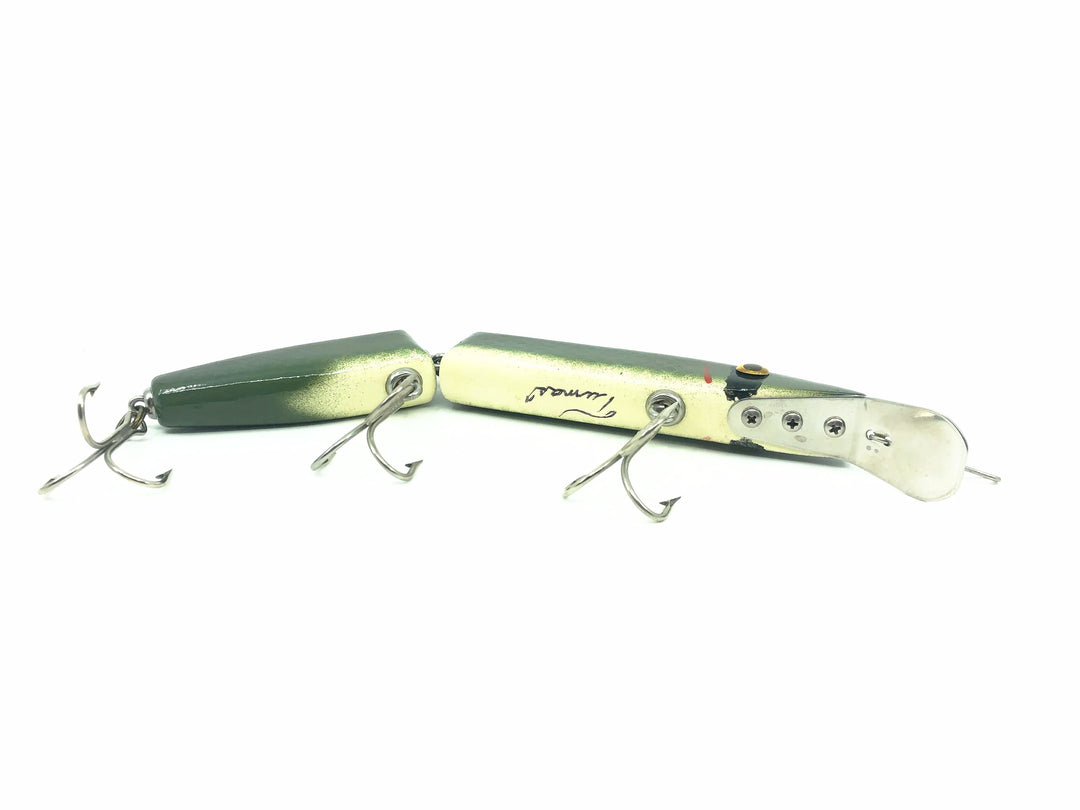 Alzbaits Al Tumas Friendly Al Jointed Musky Lure Jointed, Green Shad Color - Signed