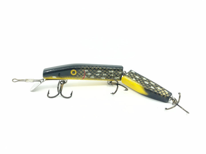 Alzbaits Al Tumas Jointed Pikie Metal Tail Musky Lure, Black Pike Color