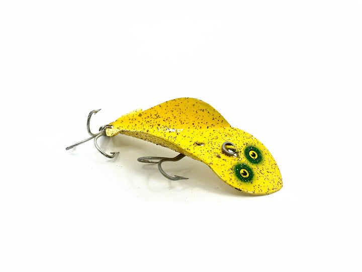 Buck Perry Spoonplug, Yellow/Silver Flitter Color