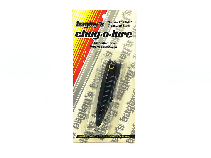 Bagley Spinning Chug-O-Lure SPCH3-HBO, Herringbone on Black Color on Card