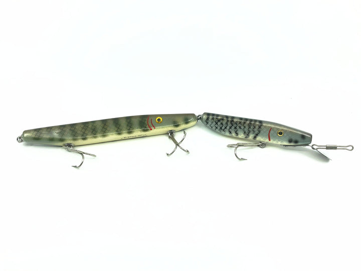 Alzbaits Musky Chaser Jointed Musky Lure Pike and Scale Finish Color SIGNED!