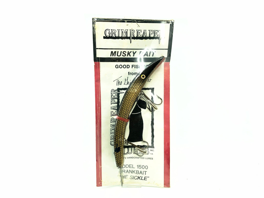 Grim Reaper Musky Bait Model 1500 "The Sickle", Pikie Scale Color on Card