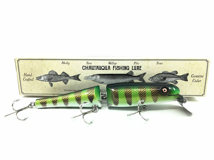 Jointed Chautauqua 8" Shallow Diver, Yellow Perch Color