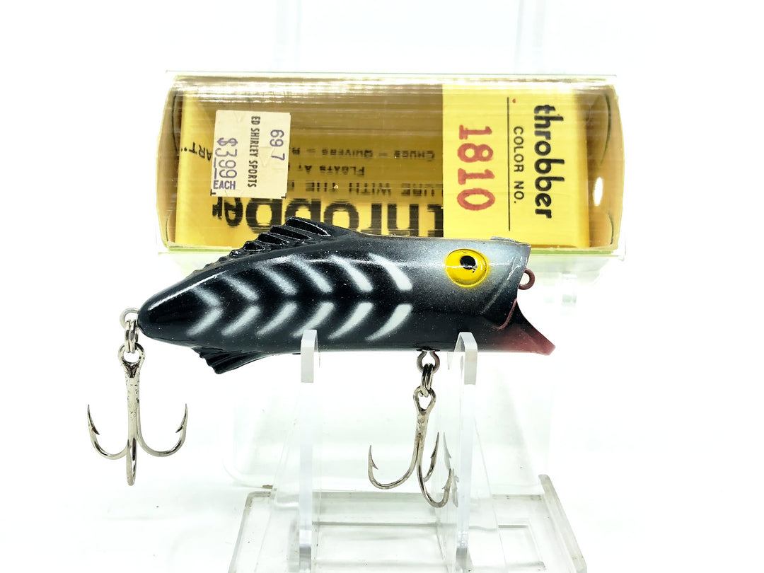 Whopper Stopper Throbber 1810, Black Shore Minnow Color with Box