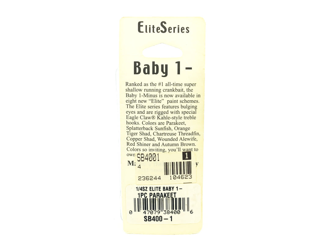 Mann's Elite Baby 1- Minus, Parakeet Color on Card