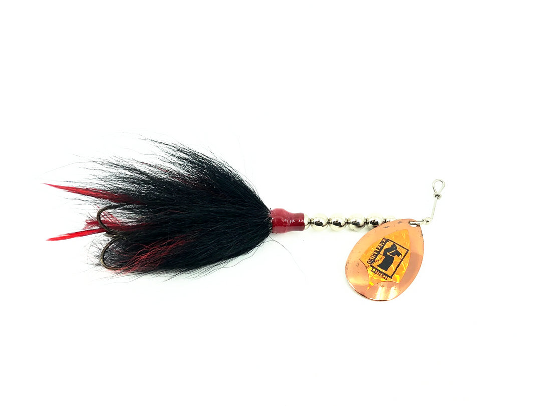 Grim Reaper Bucktail Spinner 9/10oz, Copper Blade/Orange & Black Bucktail