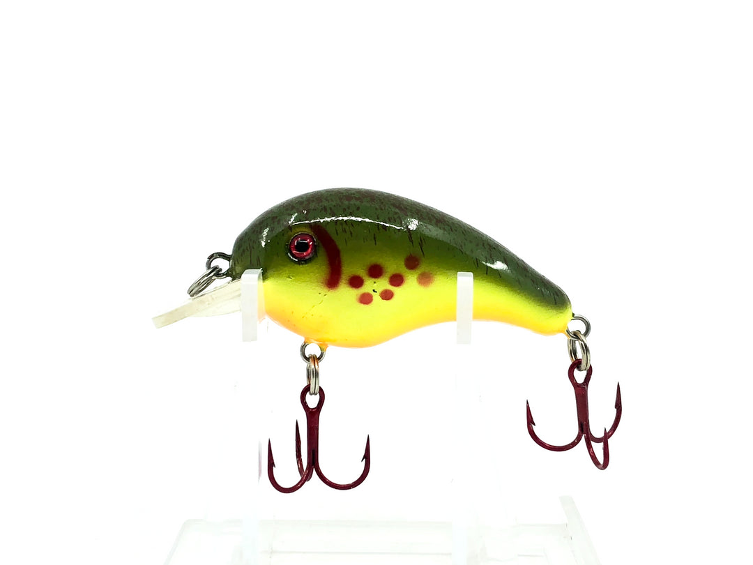 Strike King Bleeding Bait Series 1 Crankbait, #365 Bleeding Chartreuse Rootbeer Color