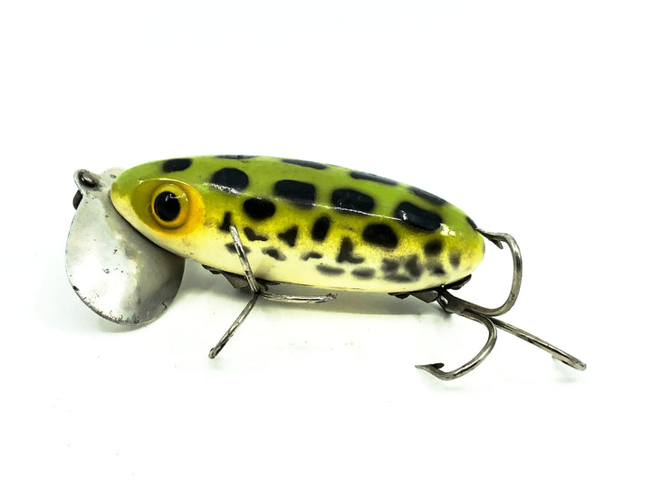 Arbogast Jitterbug 5/8oz, Frog Color, Vintage Bugged-Eyed Model