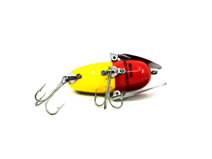 Heddon Crazy Crawler, Yellow/Red Head Color