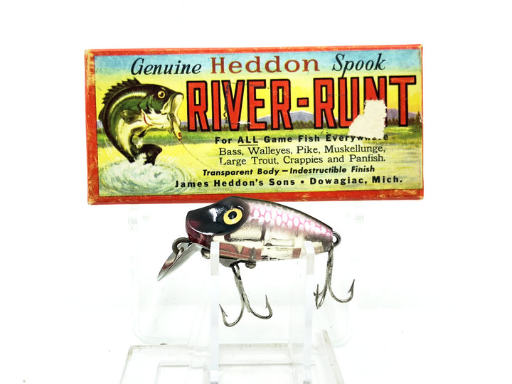 Heddon Midgit Digit River Runt 9020, P Shiner Color w/ Box & Catalog